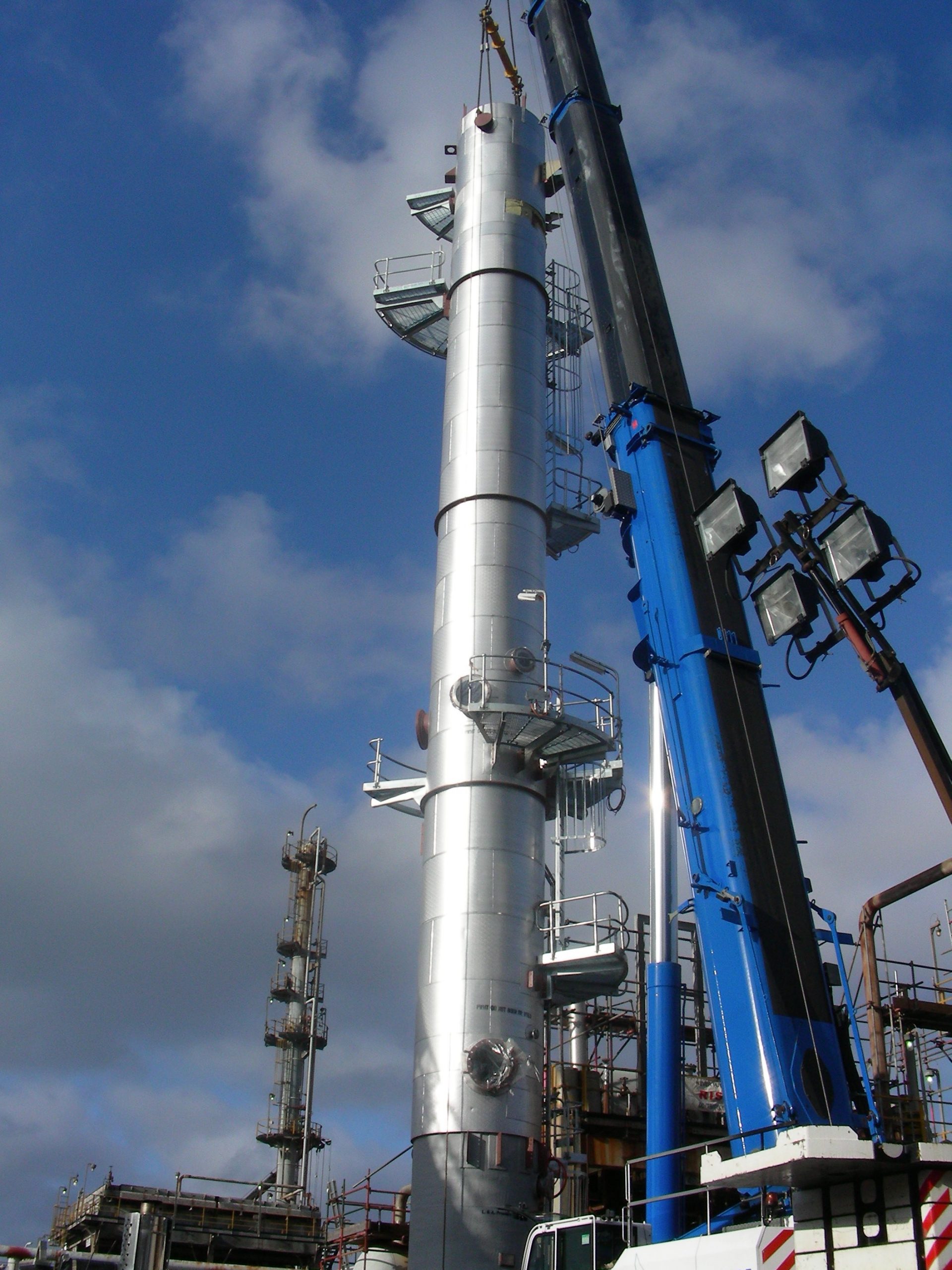 Lifting into position on site