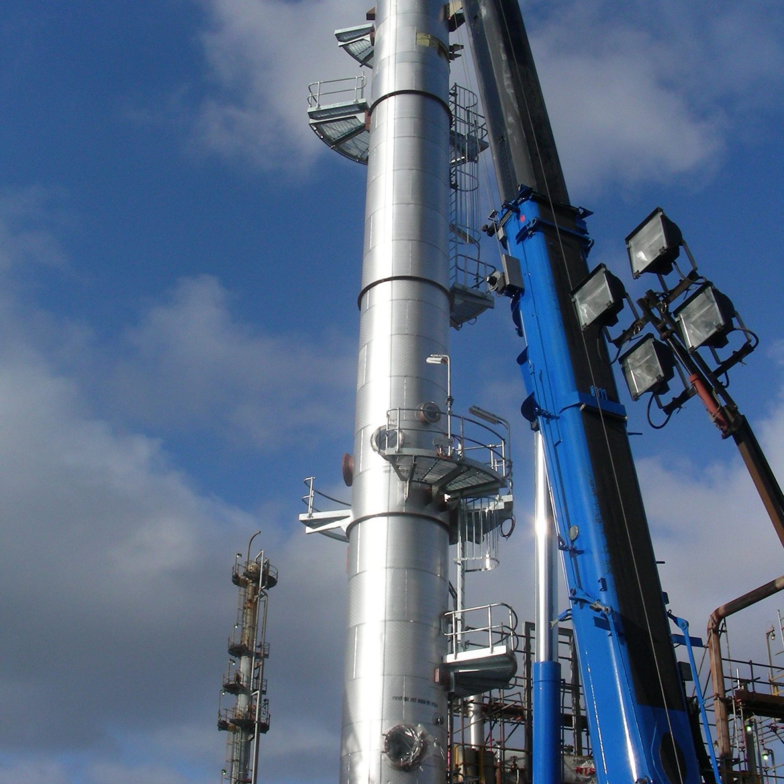 Lifting into position on site